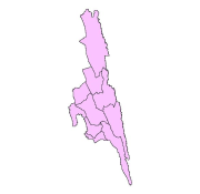 Sub-District Boundary of Rangamati, Bangladesh