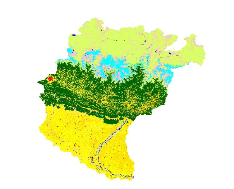 Land cover of Koshi Basin 1990