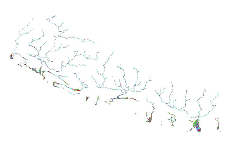 Flood hazard data of major river systems of Nepal