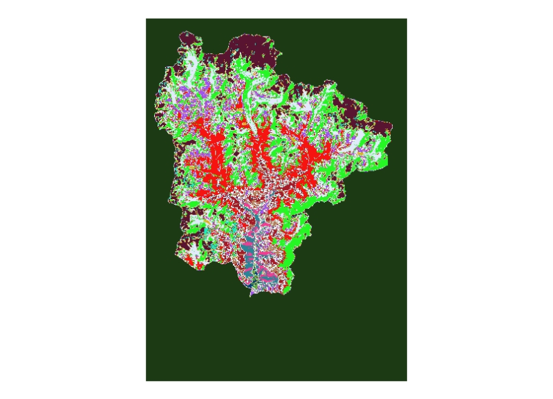 Land cover of 1992 Sagarmatha National Park (SNP) Nepal