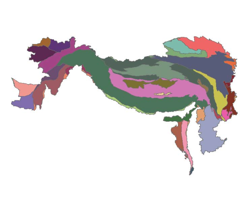 Geologic Province of Hindu Kush Himalayan (HKH) Region