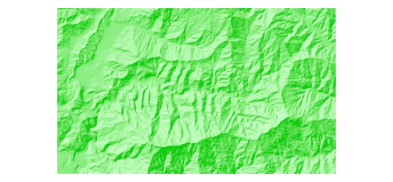 Hillshade of Ludhi Khola Watershed, Gorkha, Nepal