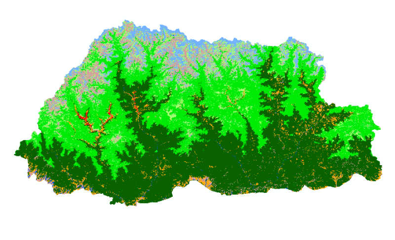 Land Cover of Bhutan 2000