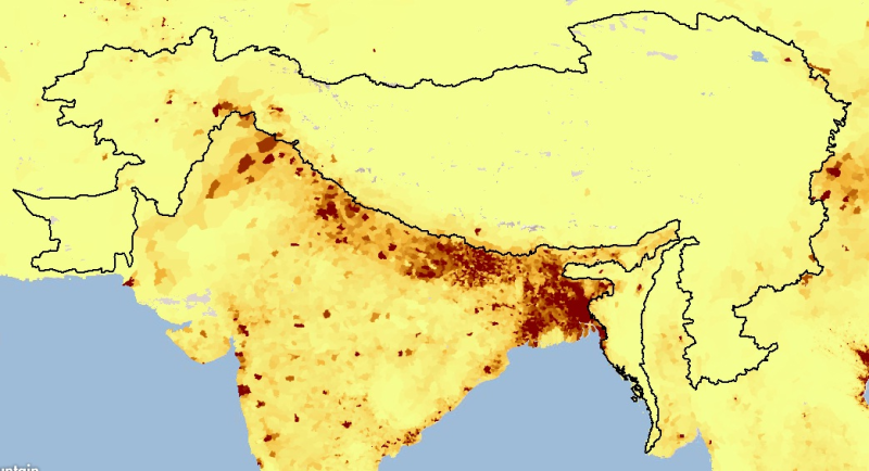 Population Density Estimates 2000 for Hindu Kush Himalayan (HKH) Region