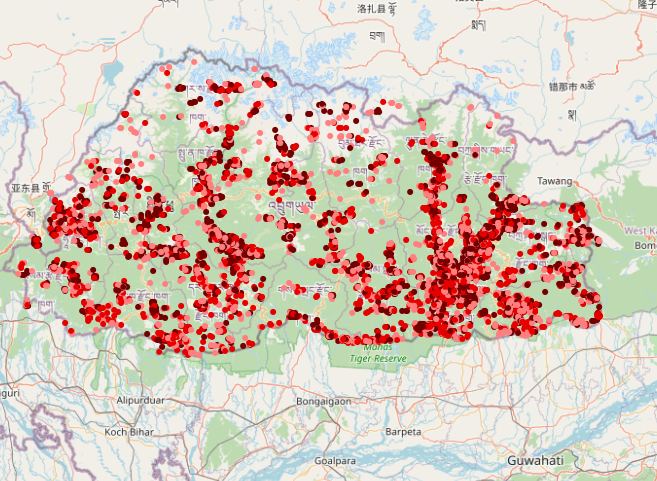 Forest Fires in Bhutan