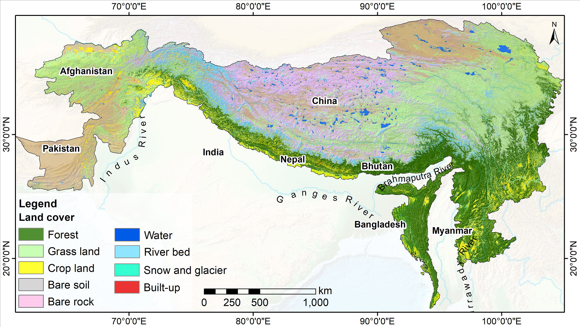 Land Cover of HKH 2022